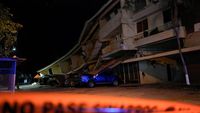 Tim penyelamat meninjau kondisi pasca-gempa di Panama setelah gempa Magnitudo 7,7 mengguncang wilayah tersebut, menyebabkan puluhan orang terluka.