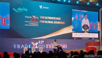 Menteri Perdagangan Budi Santoso saat menyampaikan target ambisius untuk Trade Expo Indonesia ke-41.