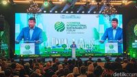 Utusan Khusus Presiden Hashim Djojohadikusumo saat menyampaikan pandangannya mengenai proyeksi ekonomi Indonesia.